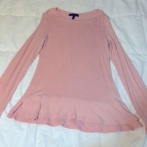 Pink Cold Shoulder Top - Size Large